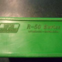1 Boite MTM R-50 en plastic vert rigide 50 cases pour munitions d'arme longue