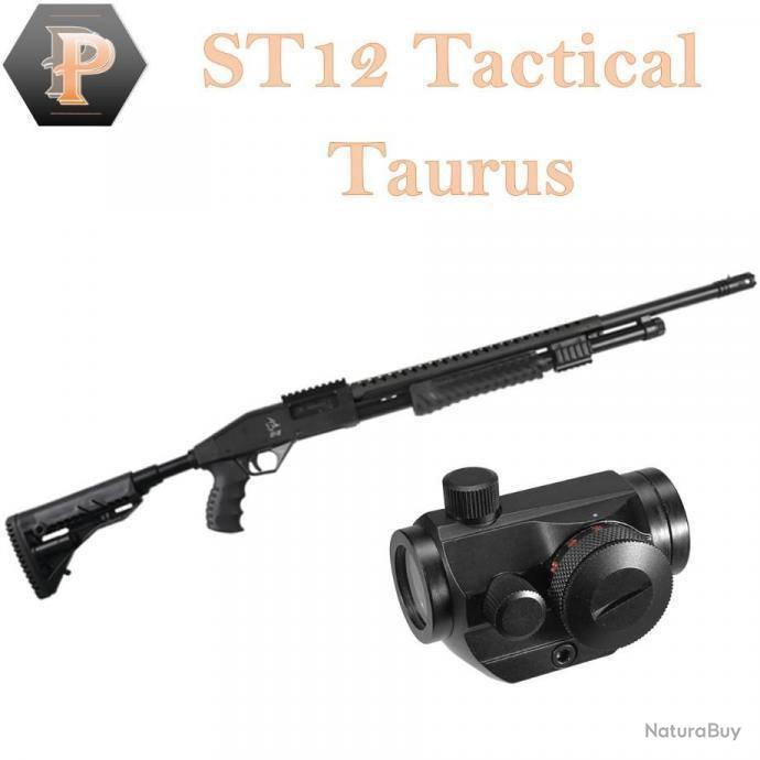 Pack Fusil à pompe Taurus ST12 avec viseur Point rouge 5Moa - Cal