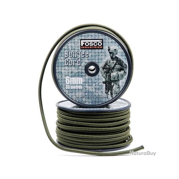 Rouleau de corde 6mm lastique de 30m