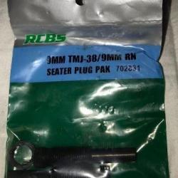 RCBS 9mm TMJ - 38 9mm RN Seater Plug pak 702831 - poussoirs de balles pour siégeur