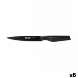 8 Pièces Couteau de cuisine QUTTIN Black Edition Longueur lame 13 cm Acier inoxydable