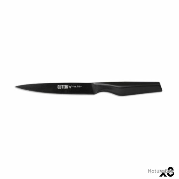 8 Pices Couteau de cuisine QUTTIN Black Edition Longueur lame 13 cm Acier inoxydable