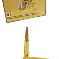 Munitions SOLOGNE calibre 30-06 Spring Sierra RN 220gr - 14.3g x20