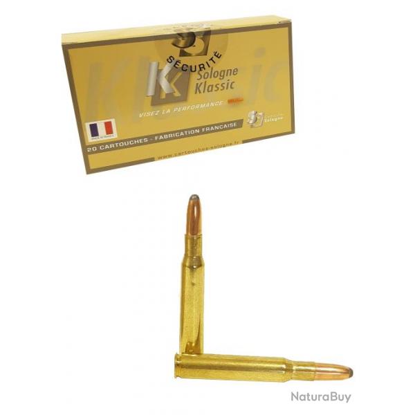 Cartouche de chasse Sologne 30/06 SPRING SIERRA RN 220GR 14.3G