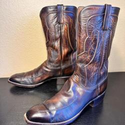 lucchese san antonio originals handmade welted french toe 13b mens cowboy boots