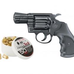 Pack Revolver Colt Détective spéciale Noir Calibre 9mm RK + 50 Munitions