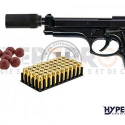 Pack Défense pistolet alarme kimar 92 noir
