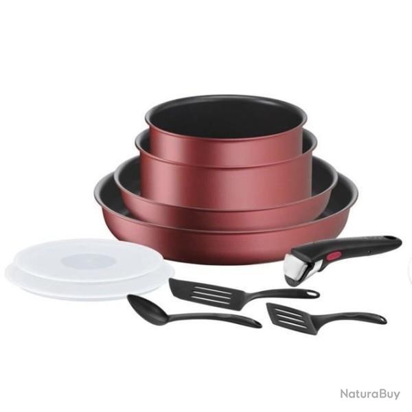 Batterie de Cuisine TEFAL 10 pièces - Poêles et casseroles (11117020)