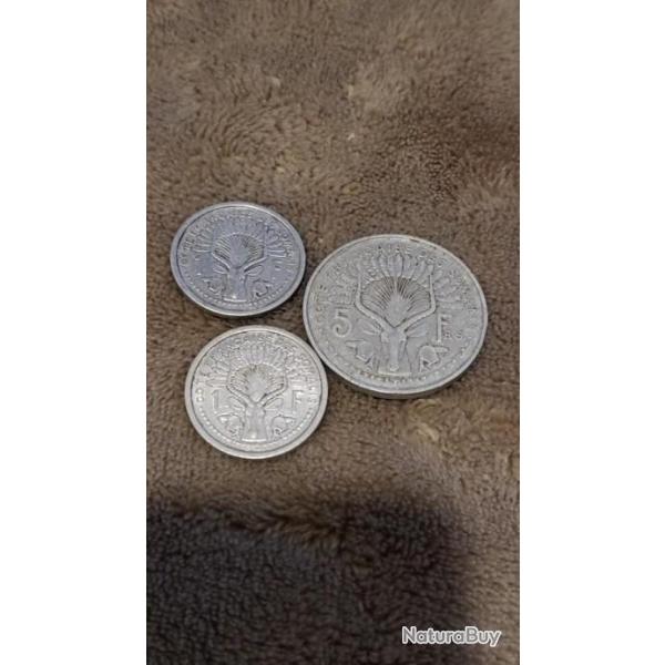 Lot de 3 monnaies somalis