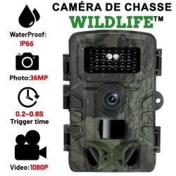 CAMÉRA DE CHASSE INFRAROUGE WILDLIFE 36MP - ETANCHE IP66 - VIDEO 1080P - LIVRAISON GRATUITE