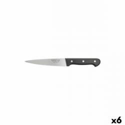 6 Pièces - Couteau de cuisine SABATIER Universal Longueur lame 16 cm Acier inoxydable