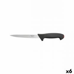 6 Pièces - Couteau de cuisine à filet SABATIER Pro Tech Longueur lame 17 cm Acier inoxydable