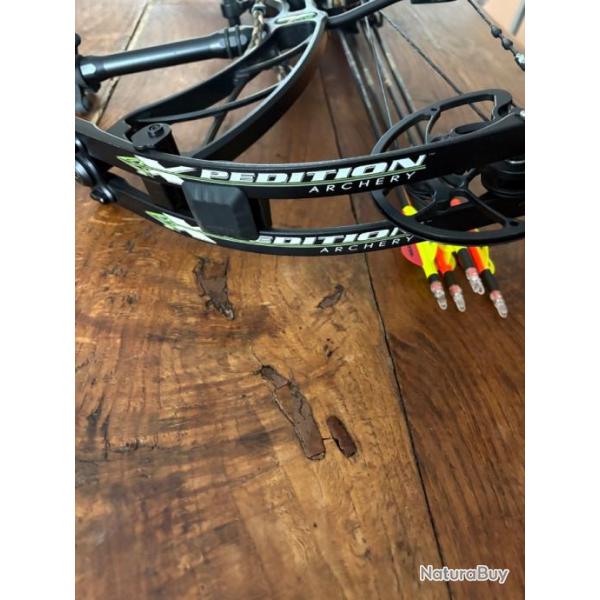 Xpedition archery , xcursion 6 HD DR full black 60@29"droitier.