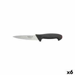 6 Pièces - Couteau de cuisine SABATIER Pro Tech Longueur lame 15 cm Acier inoxydable