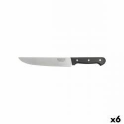 6 Pièces - Couteau de cuisine à viande SABATIER Universal Longueur lame 20 cm Acier inoxydable