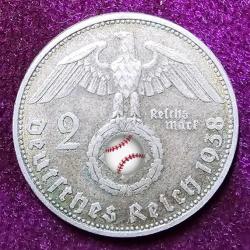 Monnaie Allemagne: 2 reichmark 1938 - D, Munich, Argent.