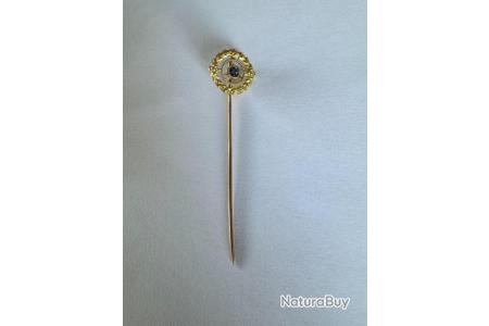 Epingle à cravate en or 18 carats avec topaze - Idées cadeaux (11121408)