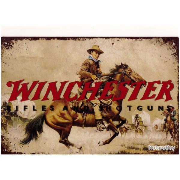 PLAQUE METAL WINCHESTER RIFLES AND GUNS