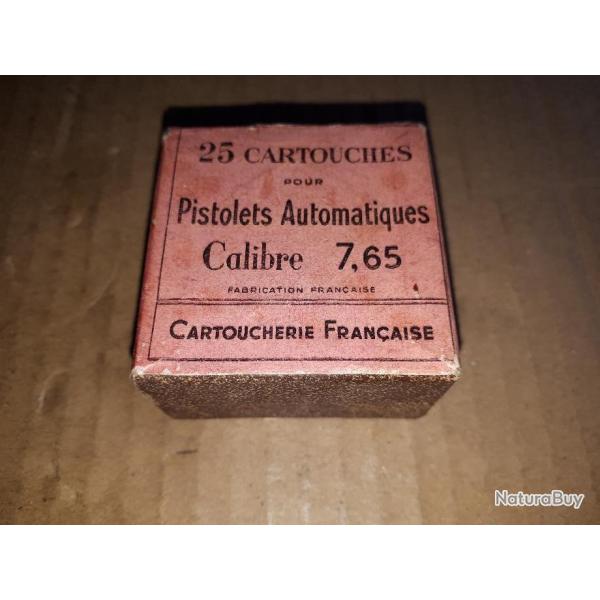 Boite vide Rouge Cartoucherie Franaise 7.65 (32 ACP)