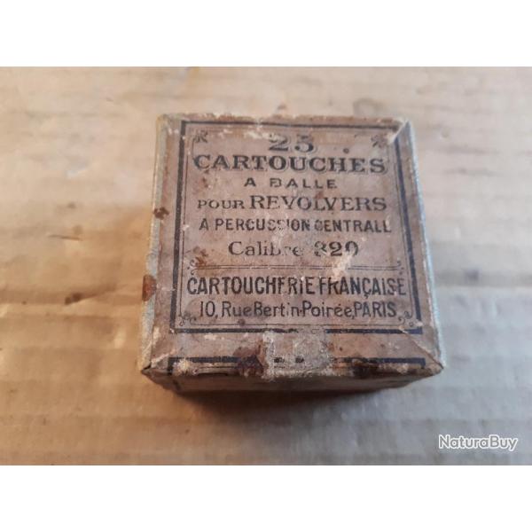 Boite vide 25 cartouches 320 Bouledogue Cartoucherie Franaise