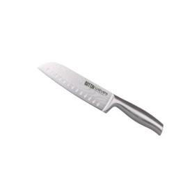 Couteau de cuisine Santoku QUTTIN Waves Longueur lame 17 cm Acier inoxydable