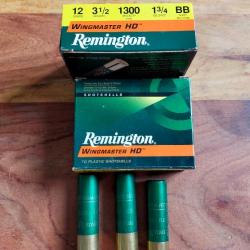2 boîtes de remington wingmaster HD 12/89 BB