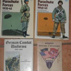 Uniformologie 39-45 : paras allemands et britanniques, soldats US