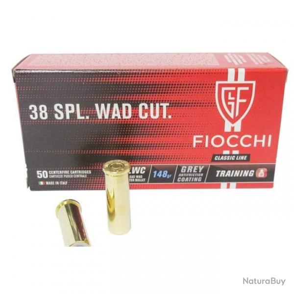 FIOCCHI cal.38 Spcial Wad Cutter X50