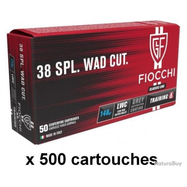 FIOCCHI cal.38 Spcial Wad Cutter X500