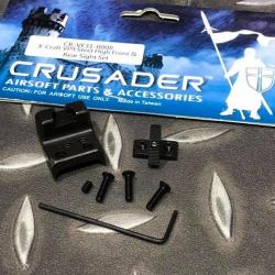 Crusader VP9 VFC GBB Airsoft Front & Rear Sight Phospho