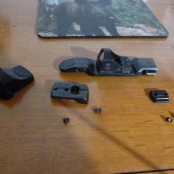 point rouge docter avec montage pivotant recknagel pour browning bar; maral, benelli argo, Vulcan...