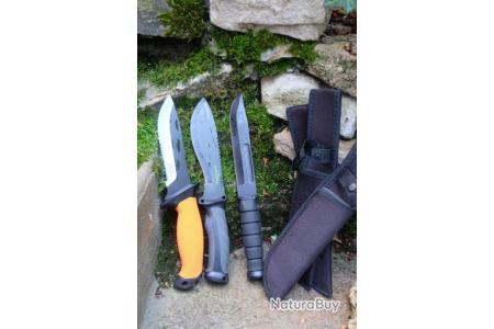 Couteau camping en os  Couteau, Couteau bushcraft, Couteau survie
