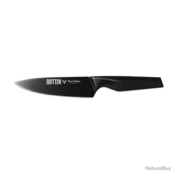 Couteau de cuisine Chef QUTTIN Black Edition Longueur lame 16 cm Acier inoxydable