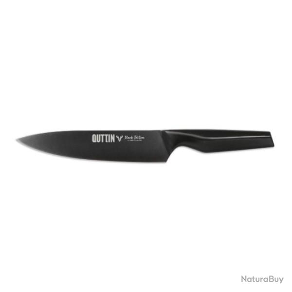 Couteau de cuisine Chef QUTTIN Black Edition Longueur lame 20 cm Acier inoxydable