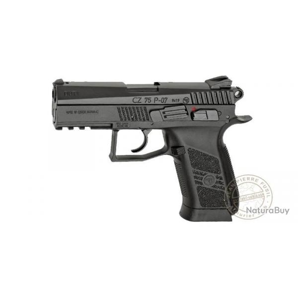 Pistolet  plomb CO2 4.5 mm BB ASG CZ 75 P-07 Duty Noir Fixe