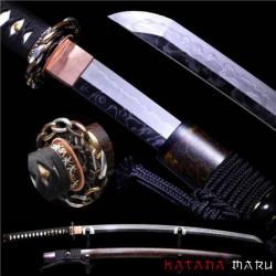 Katana Traditionnel en Acier 1095 spécial ! Lame Hitatsura & Polissage Sashikomi. Sabre Japonais de 
