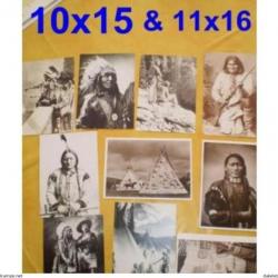 Cartes Postales diverses : Indiens,Cowboys, Scènes de vie,etc...