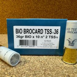 Boîte de 10 cartouches Jocker BIO Brocard TSS 36 HP C/12/76/25 - Bourre biodégradable - N°2