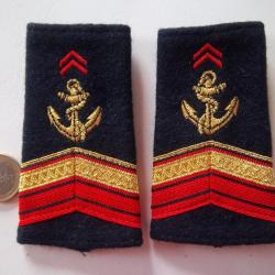 lot épaulettes Caporal-chef / Brigadier-chef de 1ère classe troupe marine