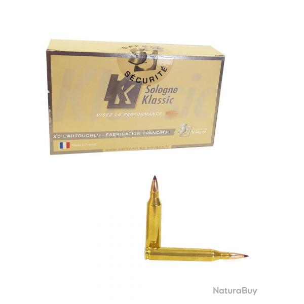 Munitions SOLOGNE calibre 6x62 Freres Nosler Ballistic Tip 95gr - 6.15g x20