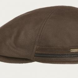 CASQUETTE STETSON REDDING EARFLAP CUIR MARRON