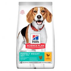 HILLS CANINE ADULT PERFECT WEIGHT MEDIUM POULET 12KGS
