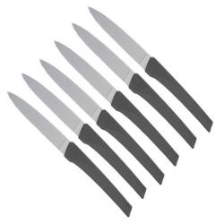 Coffret 6 couteaux de table "Kiana", Couleur anthracite [Florinox]
