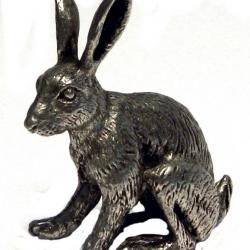 Figurine étain Lièvre