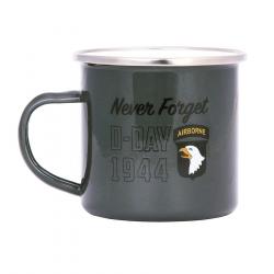 Tasse émaillée D-Day 1944 (Couleur Vert)