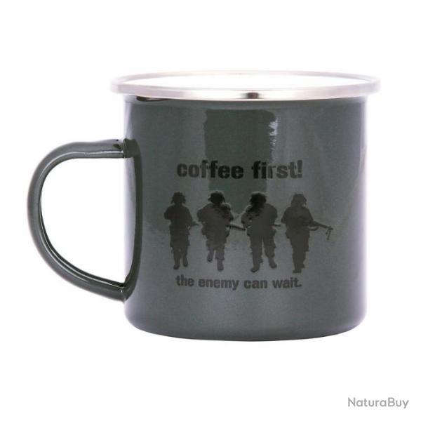 Tasse maille Coffee First (Couleur Vert)