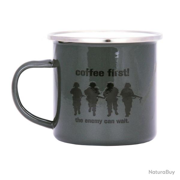 Tasse maille Coffee First (Couleur Vert)