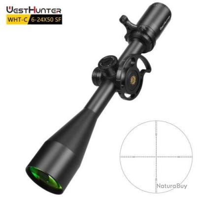 WestHunter Optics HD 4-16x44 SFP Lunette de tir de précision | Kit de tir