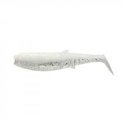Leurre Souple Savage Gear Cannibal Shad 10cm White Flash