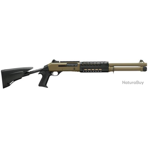 Fusil semi auto Benelli M4 18,5" Battle Brown MC GS 3" crosse Tlescopique